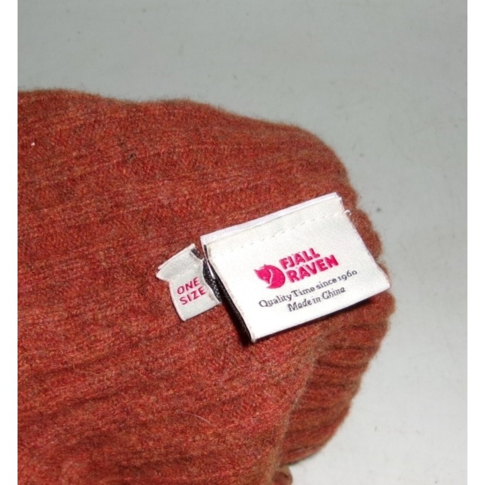 Fjallraven Wool Beanie Hat Rust Color OS – Used – Normal Wear - Picture 3 of 3
